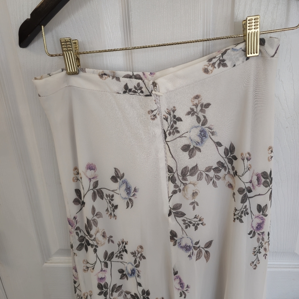 LC Lauren Conrad Runway 2 pc Blouse and Maxi Skirt Set Floral Size Small - Picture 11 of 16